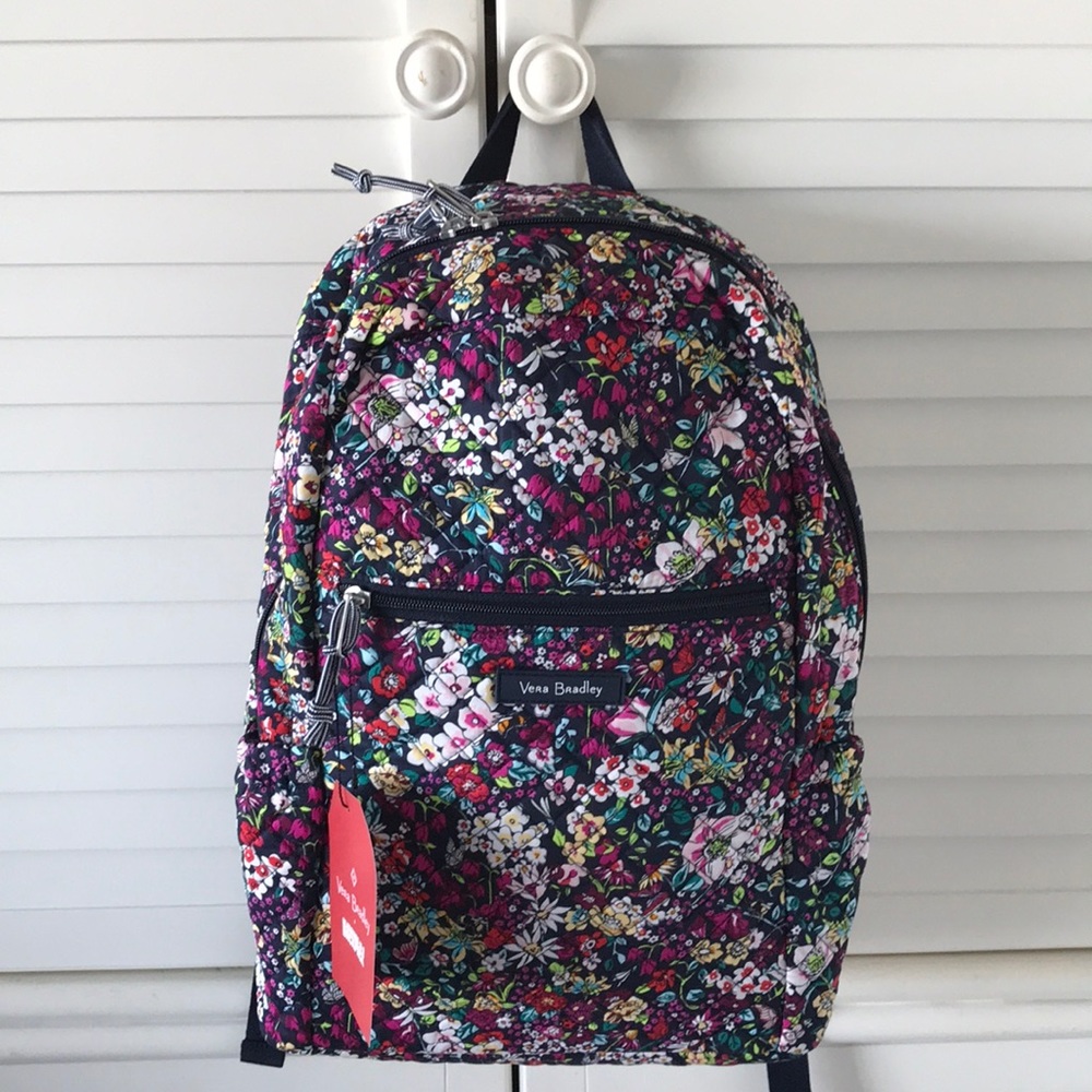 Vera Bradley Itsy Ditsy Backpack NWT Small Floral Bag - Picture 2 of 8